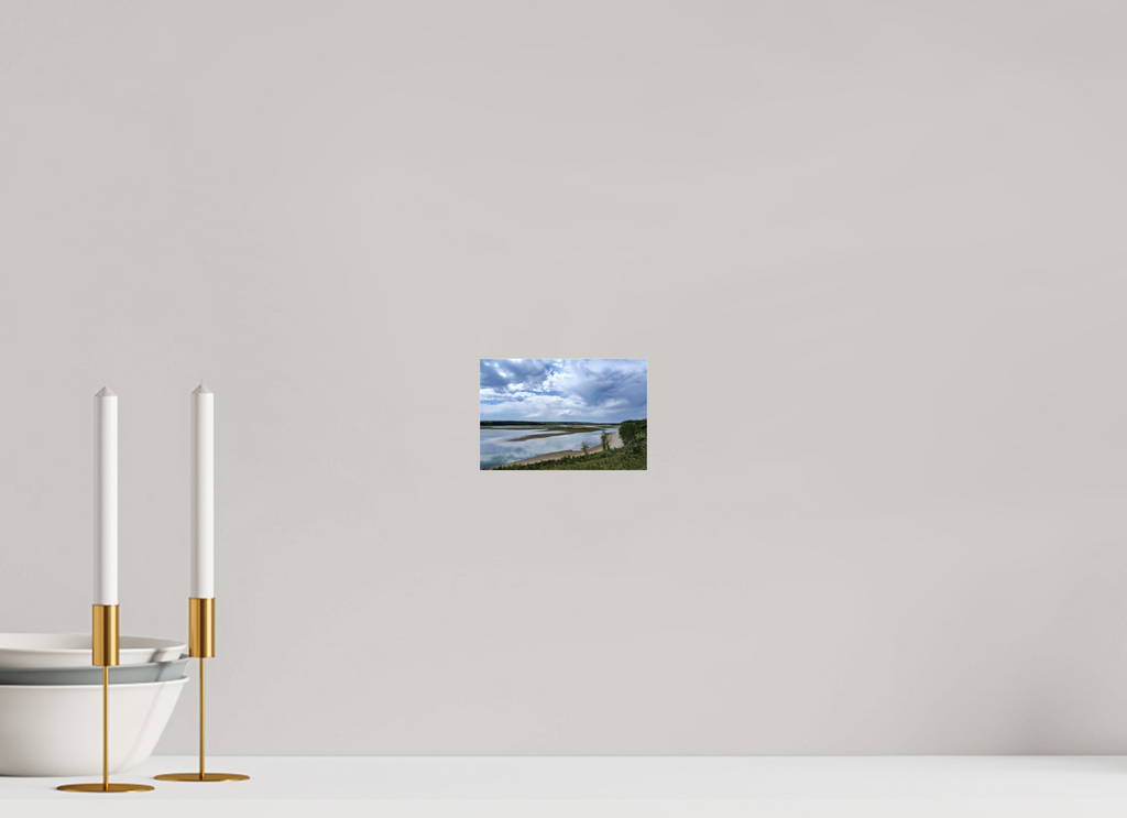 15 x 10 cm, Photo Print Under Acrylic Glass Glancing at the reservoir