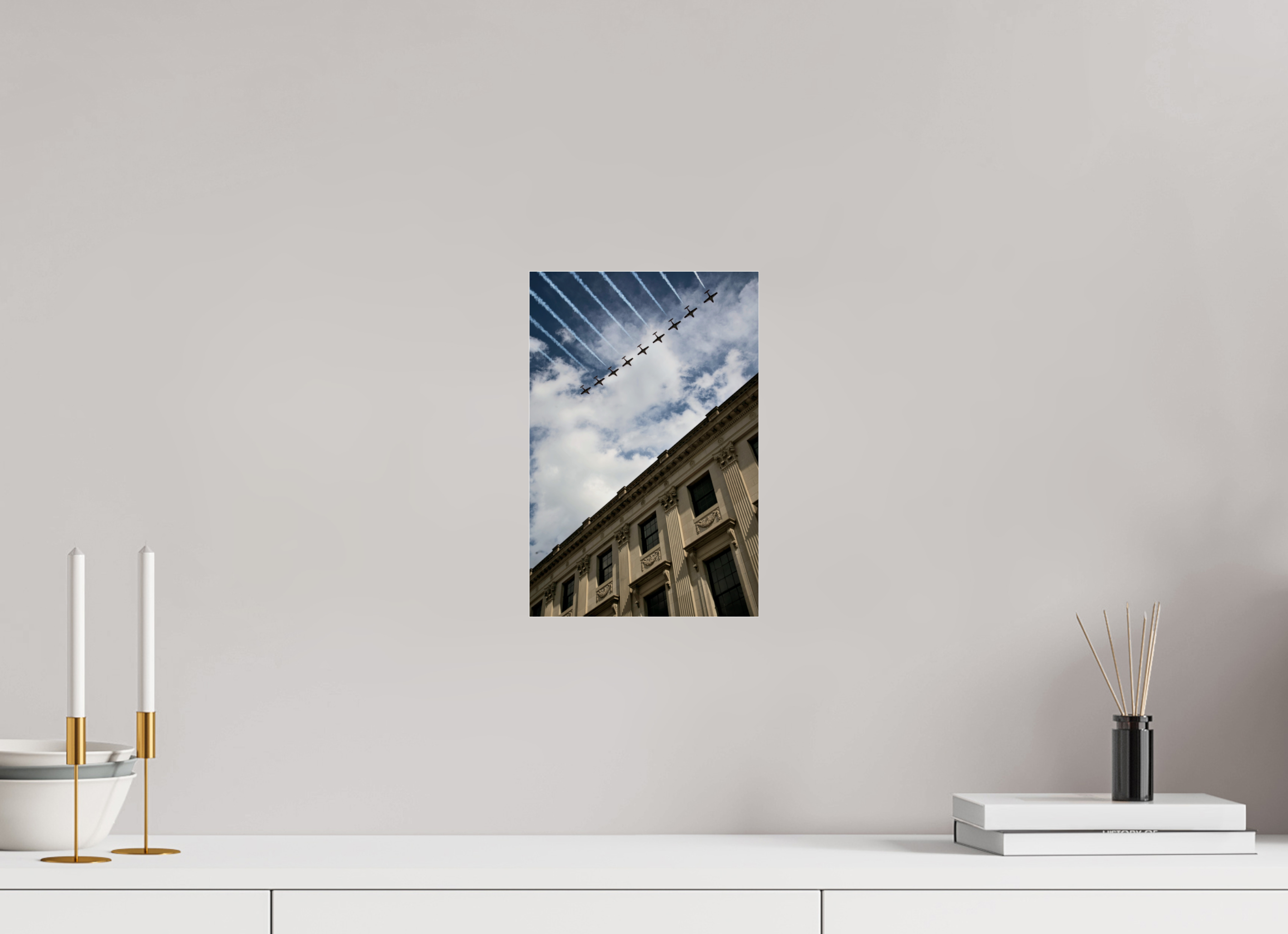 20 x 30.1 cm, Photo Print Under Acrylic Glass Canada Day 2025 Flyover