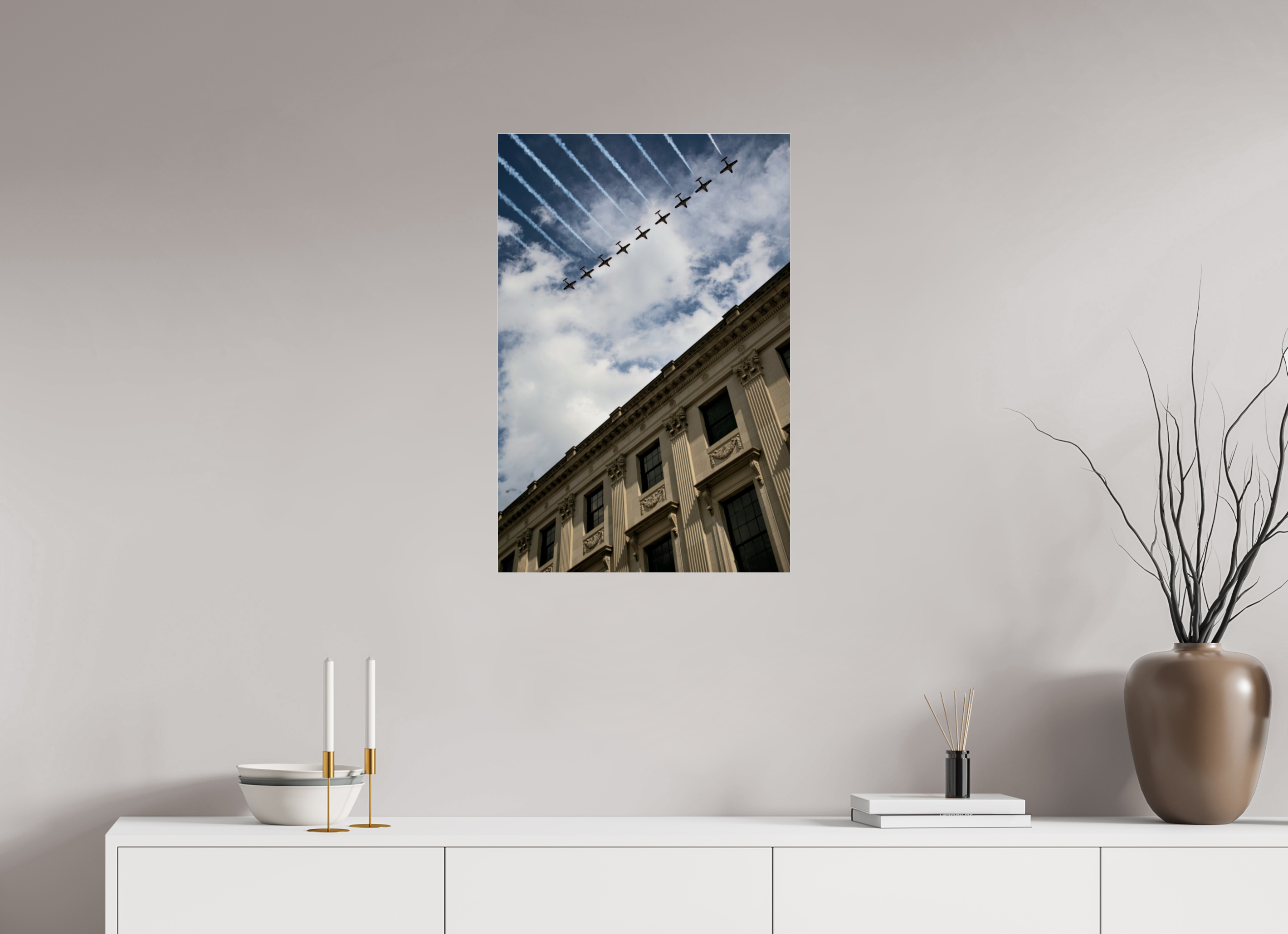 50 x 75.1 cm, Photo Print Under Acrylic Glass Canada Day 2025 Flyover