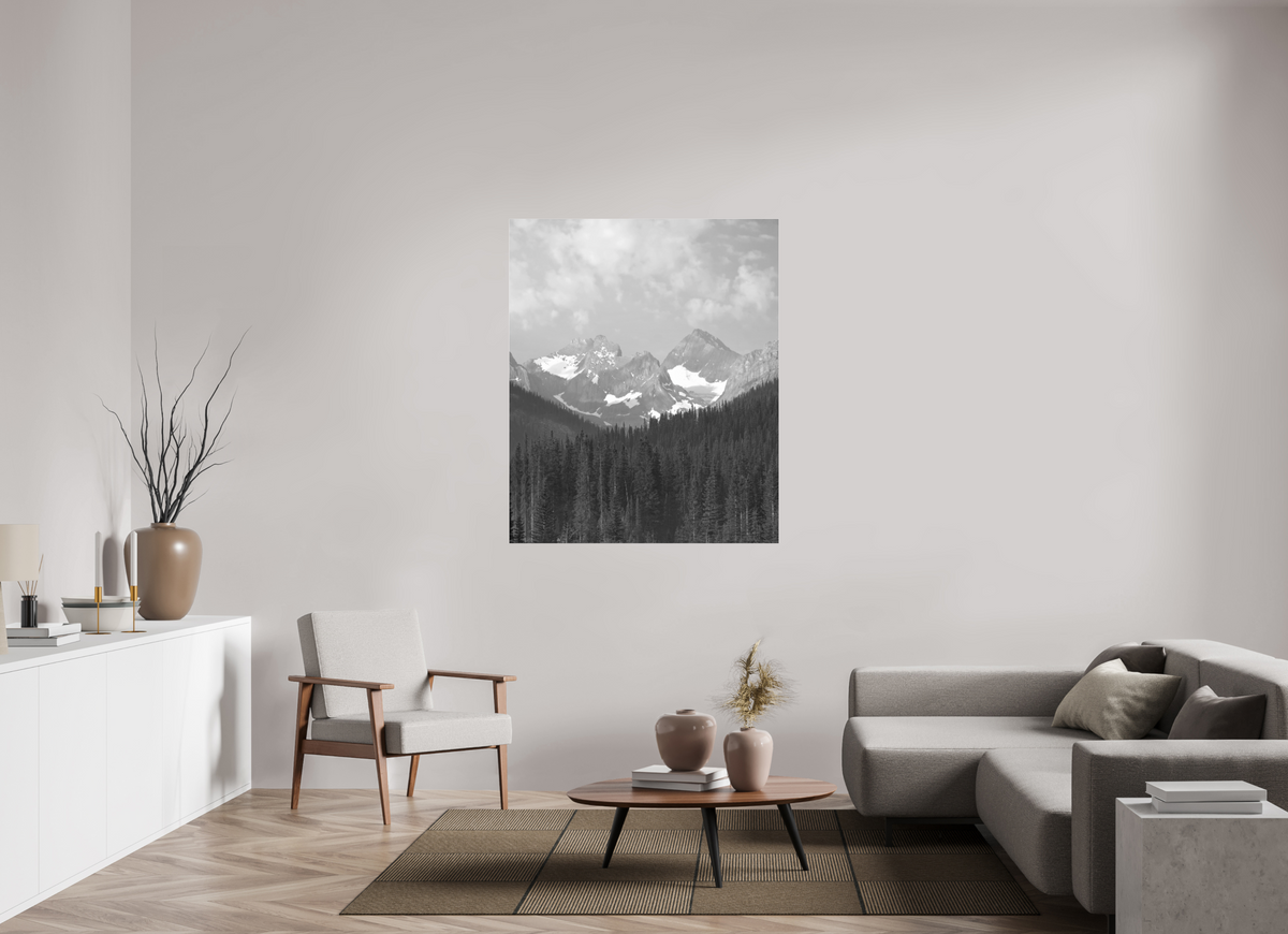 110 x 132.4 cm, B&W Baseline, No Frame, Rails. The Fist