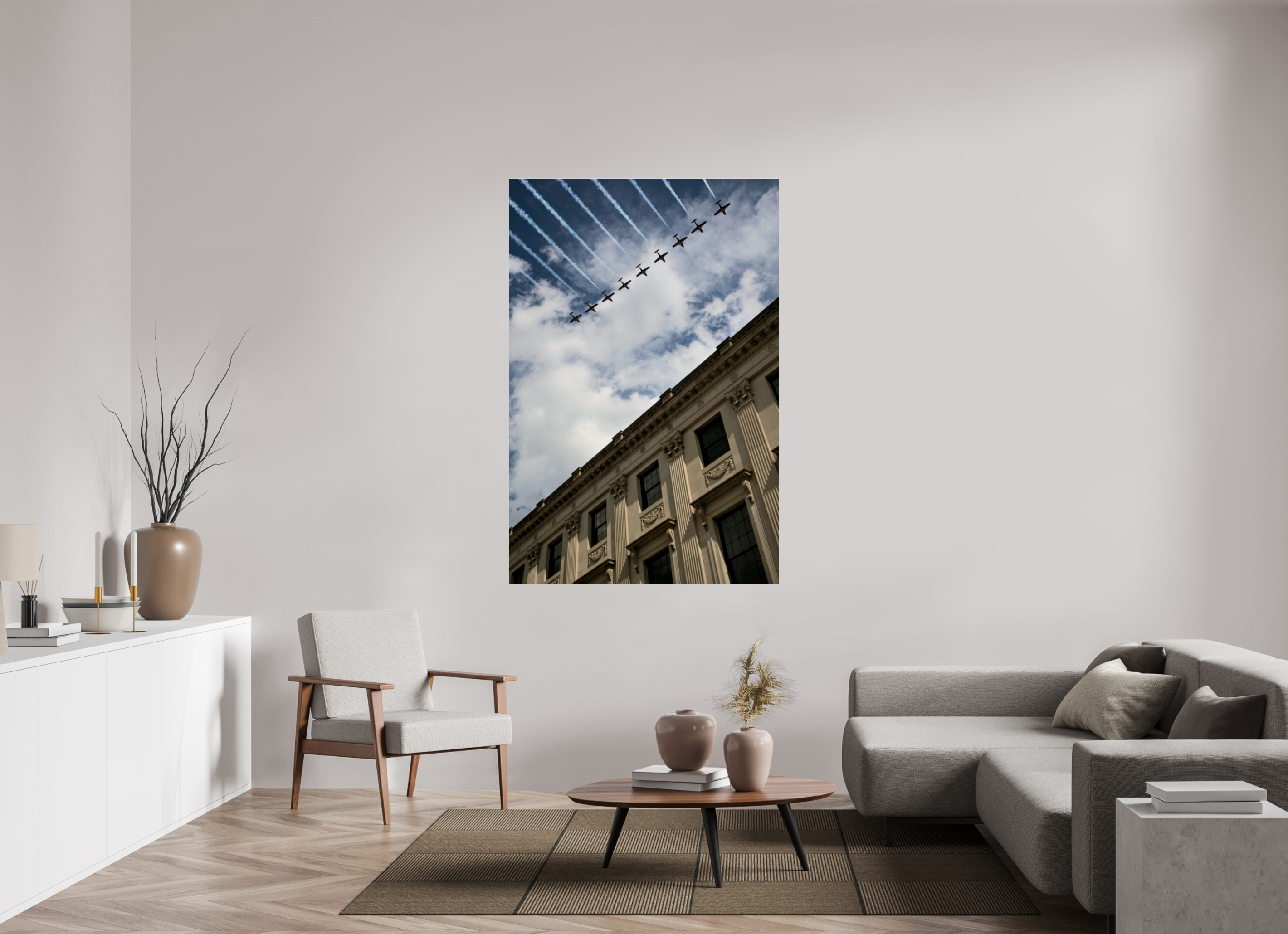 110 x 165.3 cm, Photo Print Under Acrylic Glass Canada Day 2025 Flyover