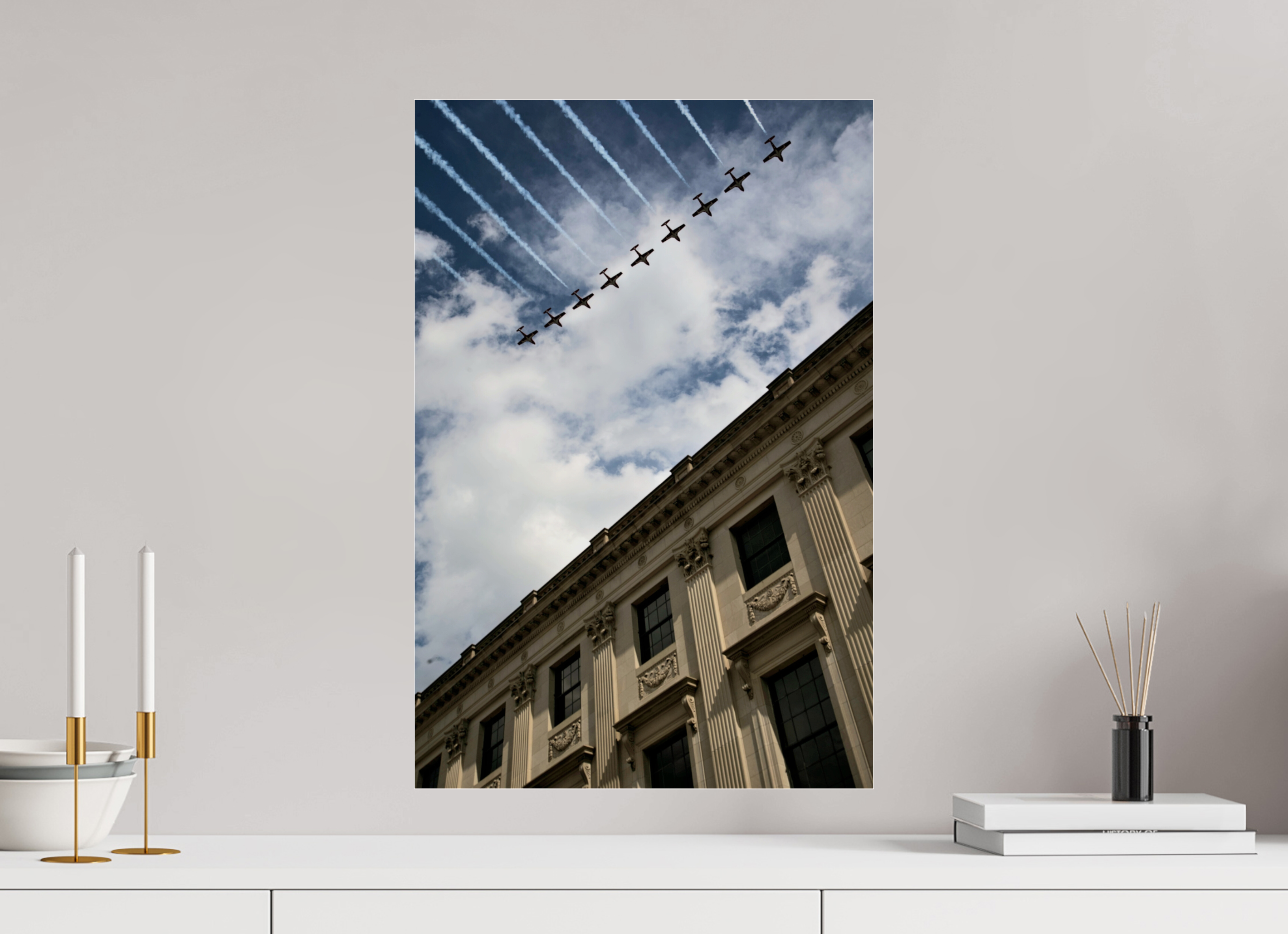 40 x 60.1 cm, Photo Print Under Acrylic Glass Canada Day 2025 Flyover