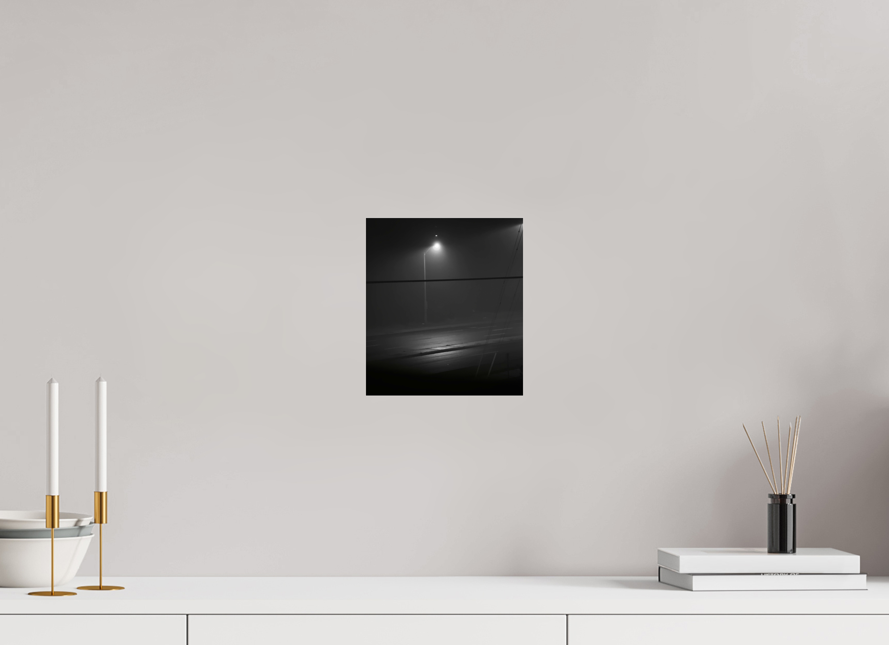 20 x 22.6 cm, Photo Print Under Acrylic Glass A Foggy Day In Hell