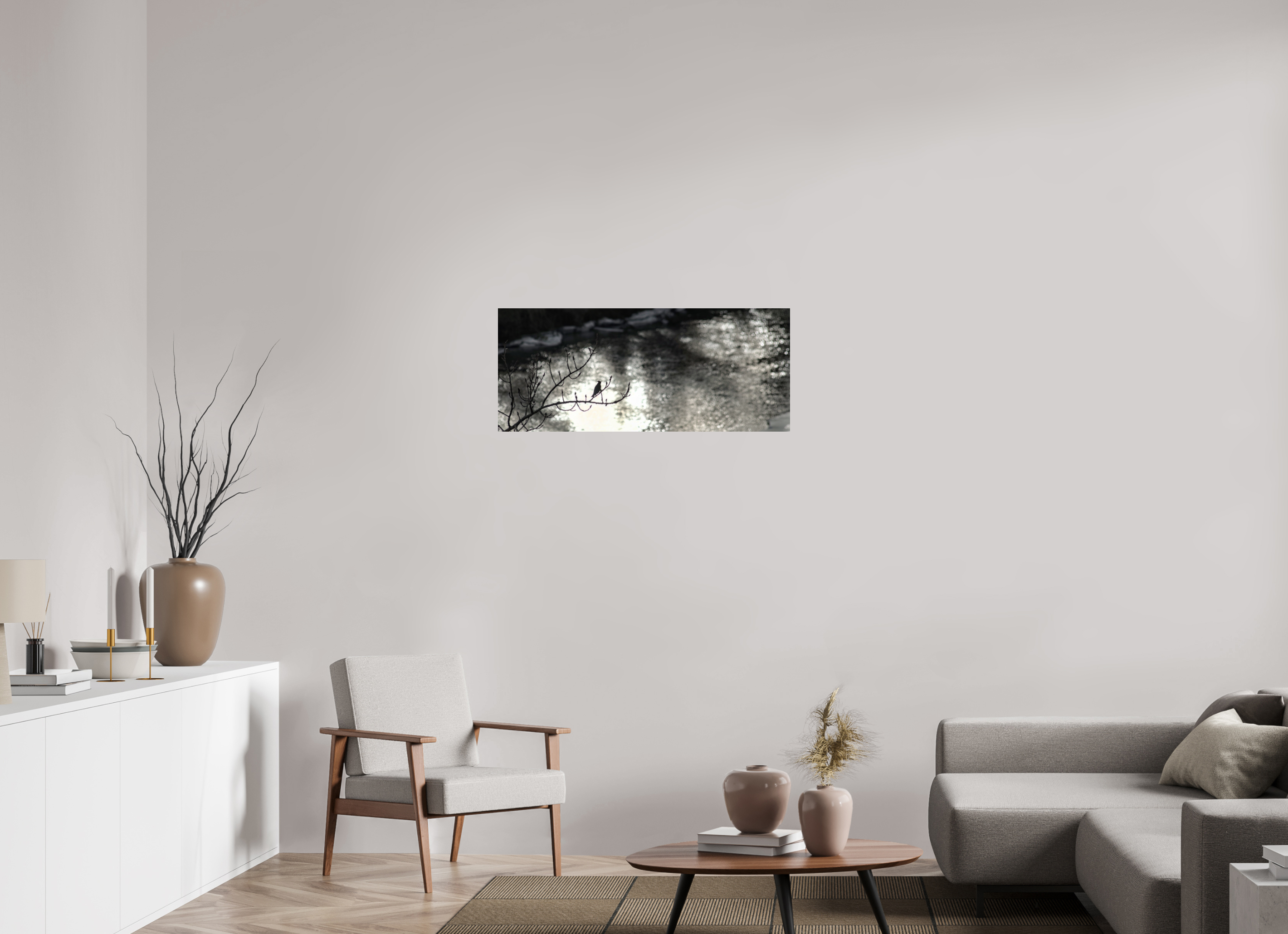 94.8 x 40 cm, Photo Print On Fuji Crystal DP II A Branch to Rest on