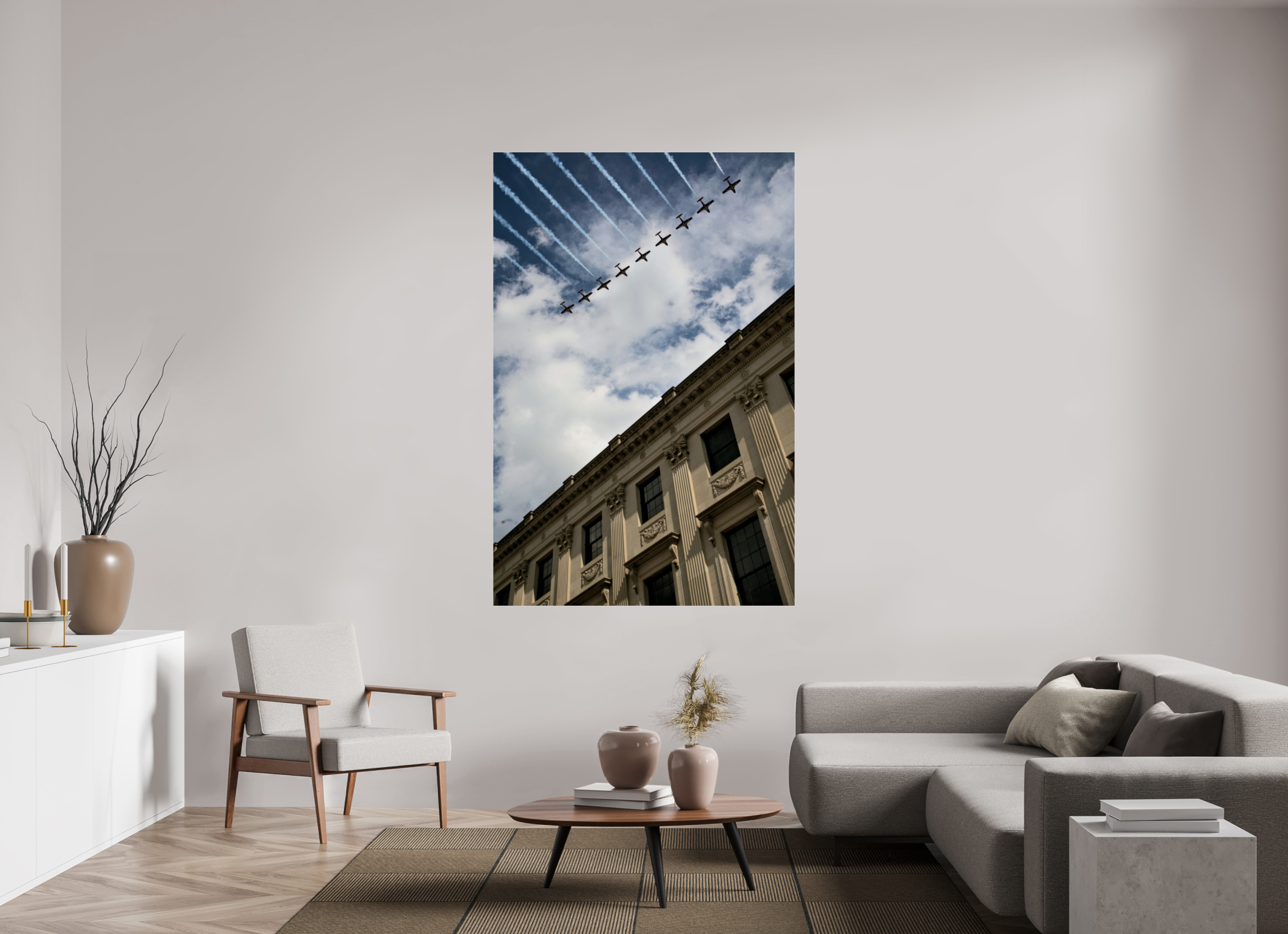 120 x 180.4 cm, Photo Print Under Acrylic Glass Canada Day 2025 Flyover