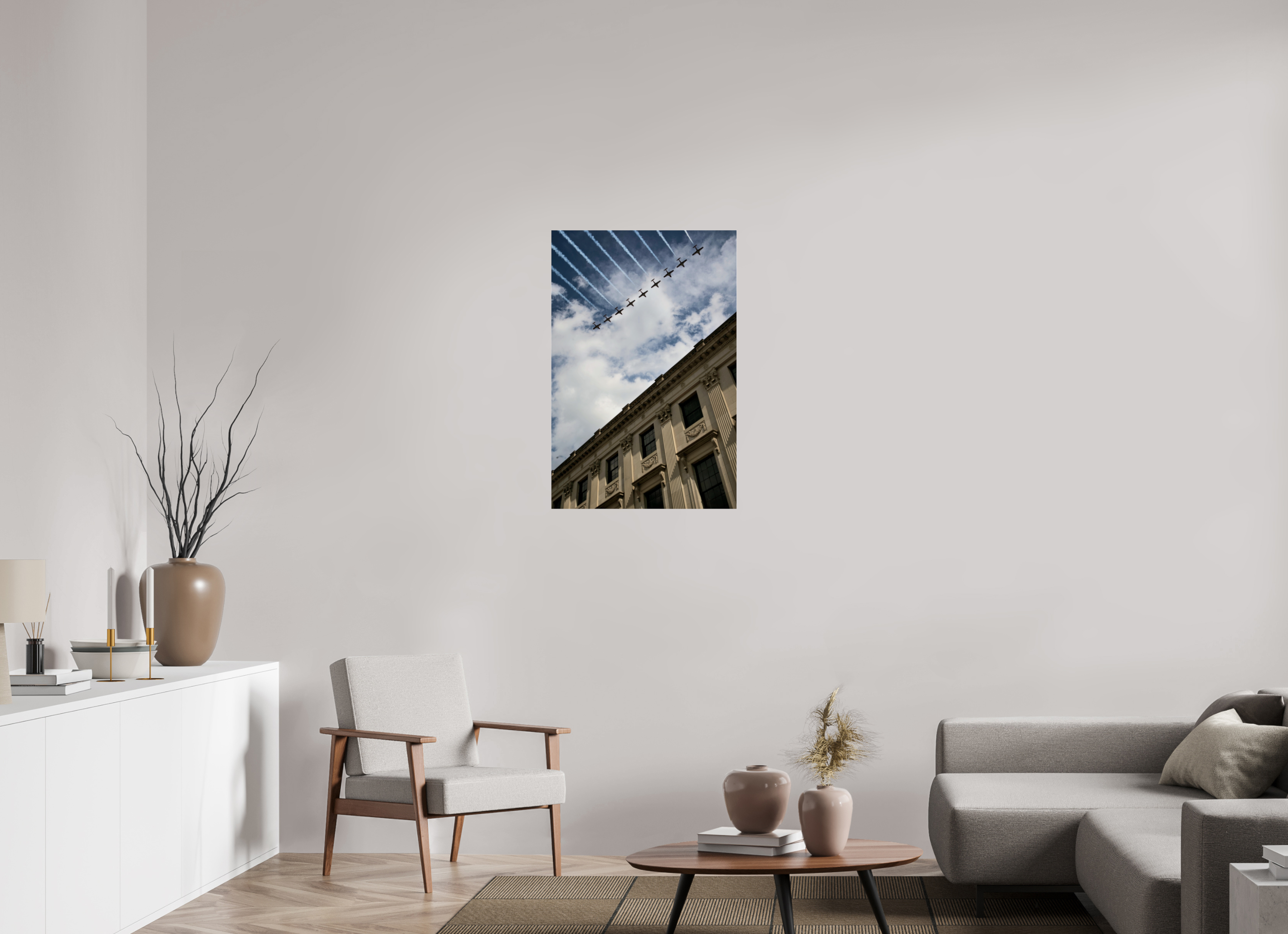 60 x 90.2 cm, Photo Print Under Acrylic Glass Canada Day 2025 Flyover