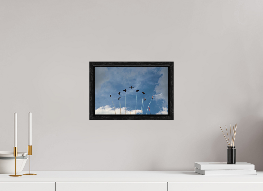 30.9 x 20 cm, Floater Frame Formation Flying Canada Day