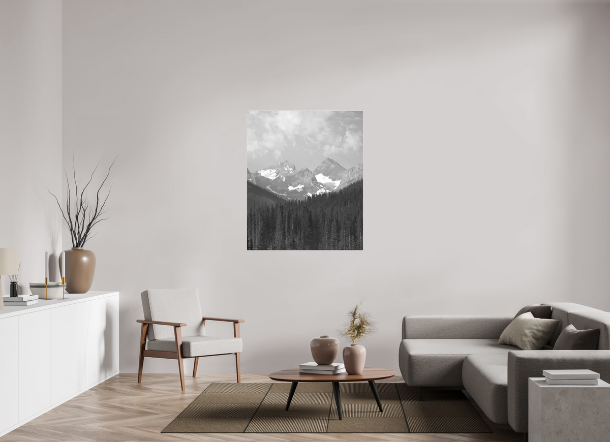 100 x 120.3 cm, B&W Baseline, No Frame, Rails. The Fist