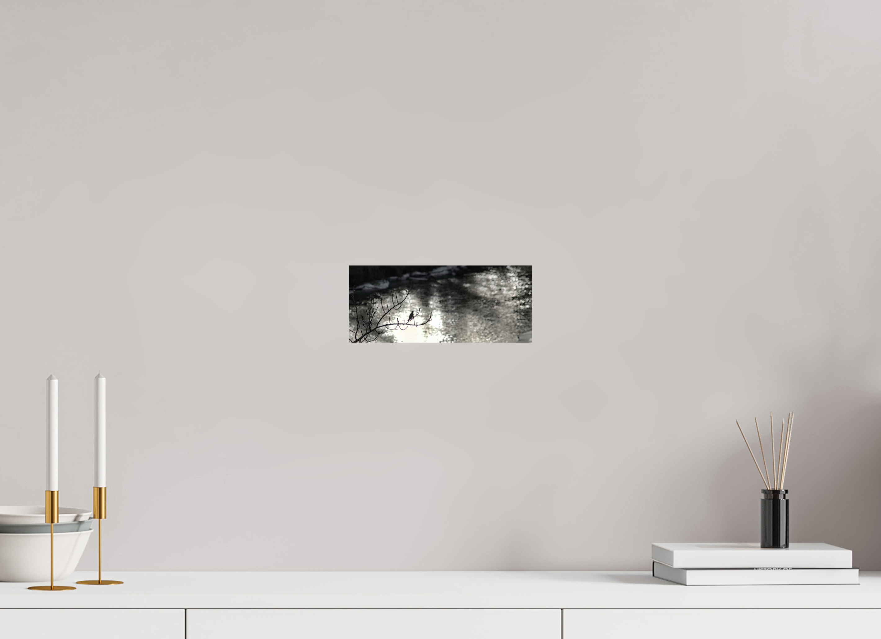 23.7 x 10 cm, Photo Print On Fuji Crystal DP II A Branch to Rest on