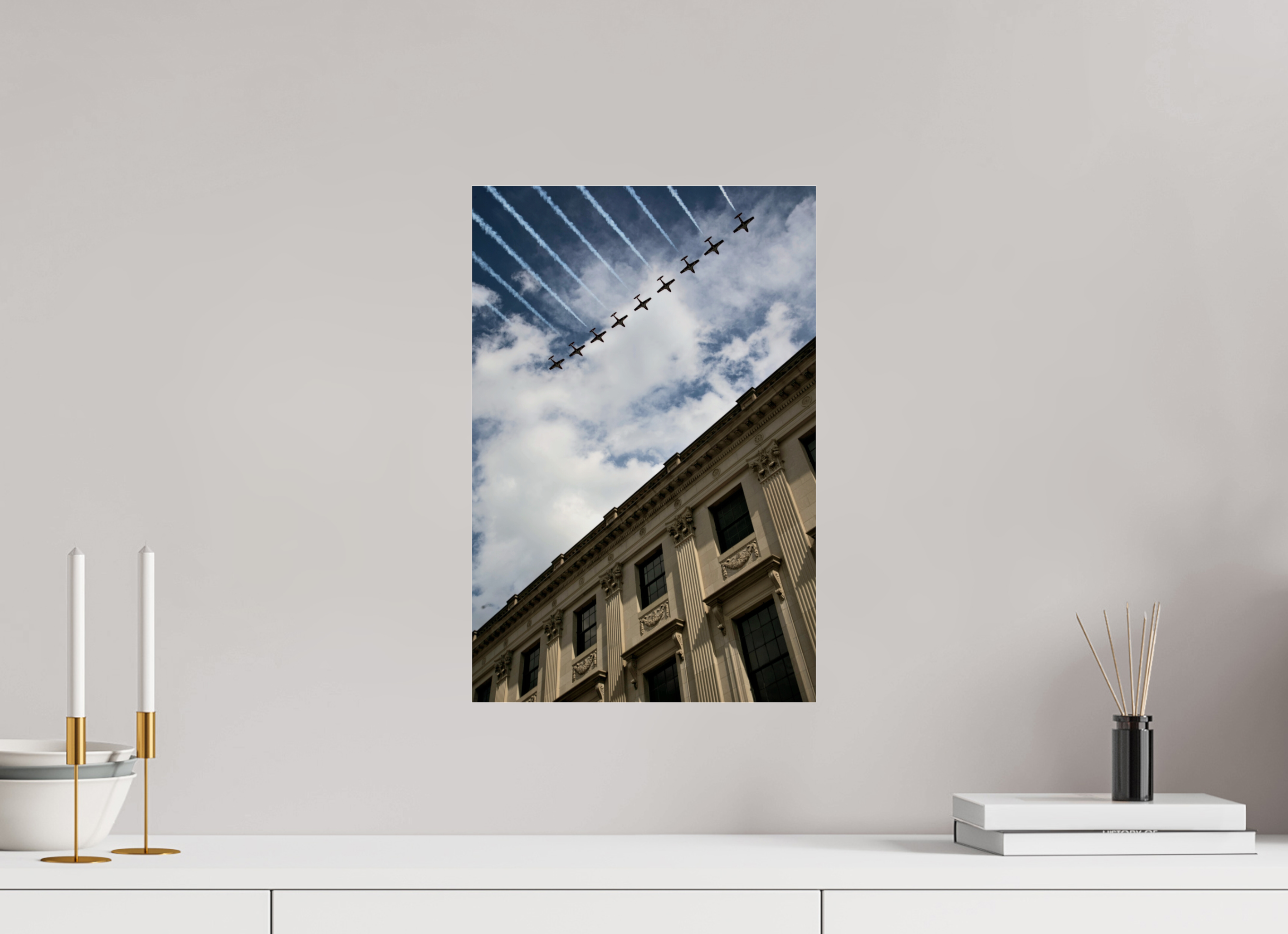 30 x 45.1 cm, Photo Print Under Acrylic Glass Canada Day 2025 Flyover