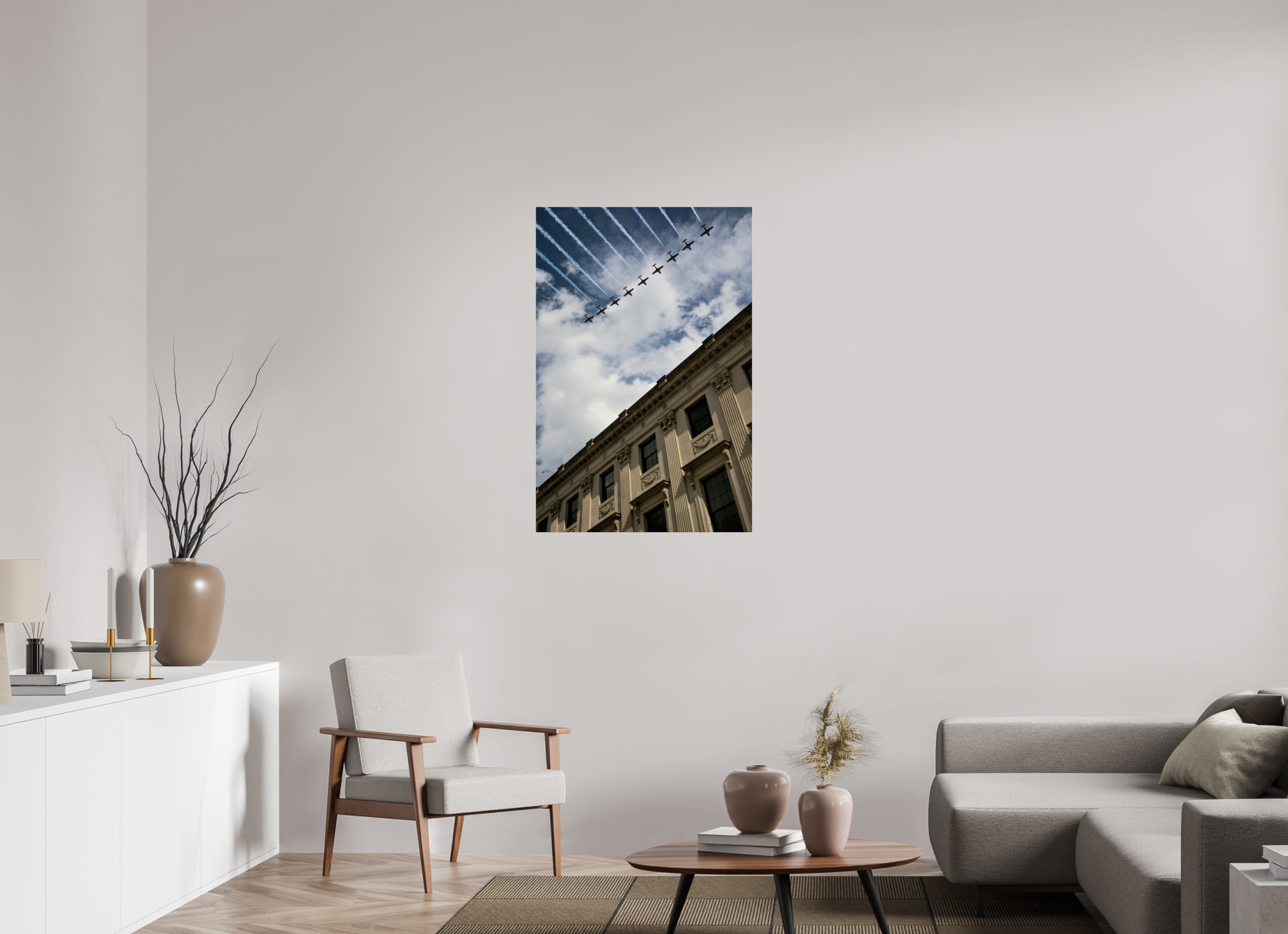 70 x 105.2 cm, Photo Print Under Acrylic Glass Canada Day 2025 Flyover