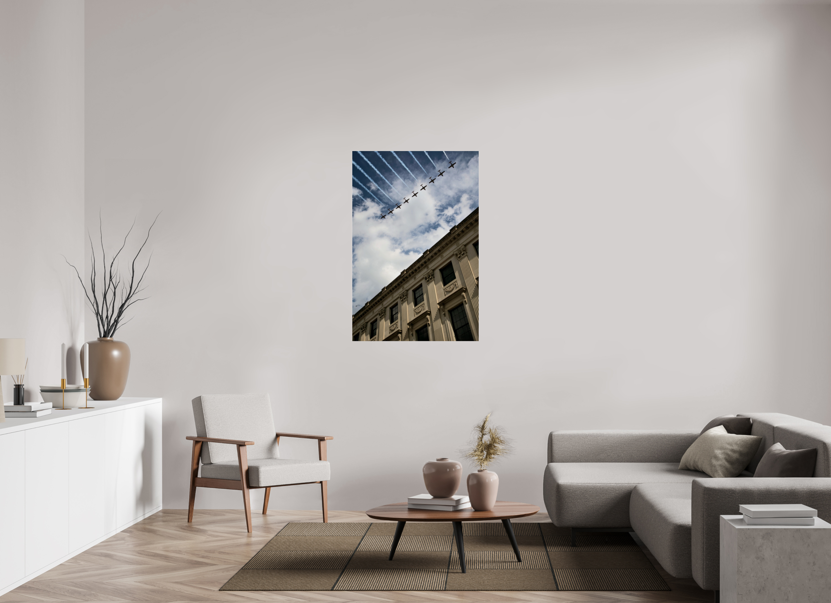 80 x 120.2 cm, Photo Print Under Acrylic Glass Canada Day 2025 Flyover