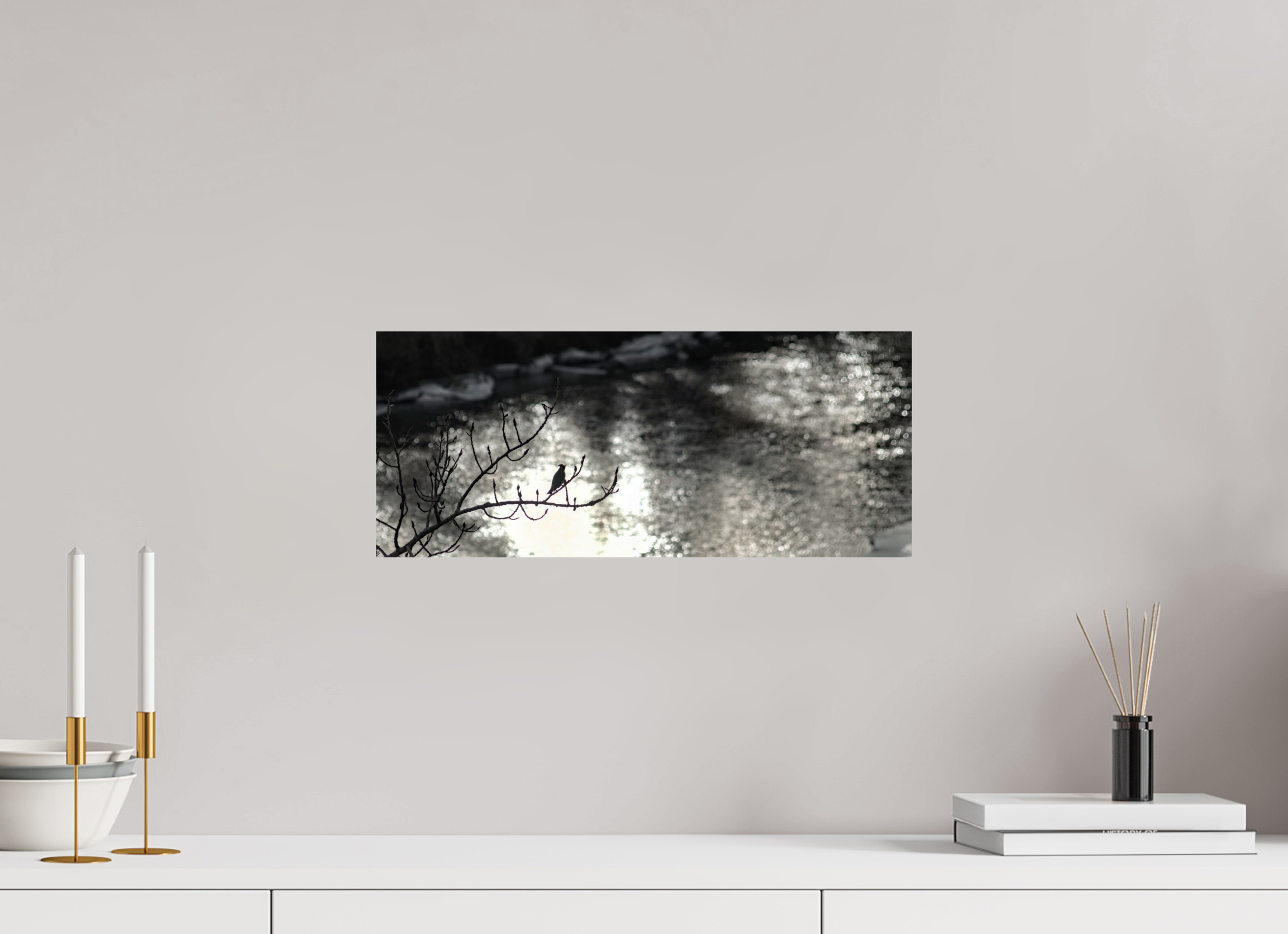 47.4 x 20 cm, Photo Print On Fuji Crystal DP II A Branch to Rest on